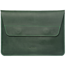 INCARNE LINE handmade leather case for any laptop (custom tailoring) - Green