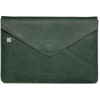 INCARNE MESSAGE Handmade Leather Case for MacBook Pro 15 (2016-2019) - Green