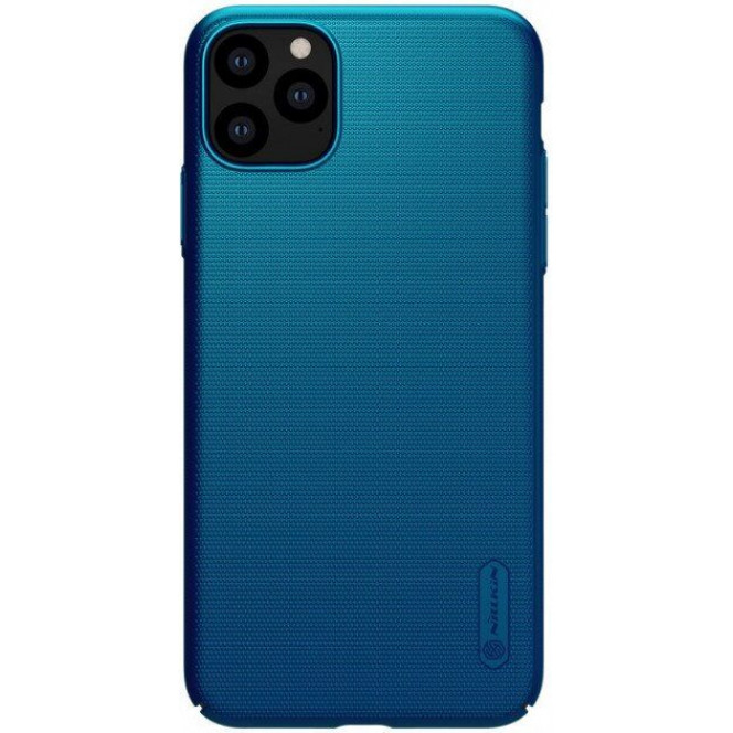 Матовый чехол-накладка Nillkin Super Frosted Shield Case for iPhone 11 Pro - Peacock Blue