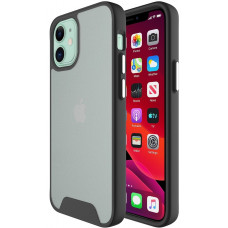 Matte Transparent Shockproof STR Space Case for iPhone 11 Pro - Black