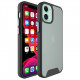 Matte Clear Shockproof STR Space Case for iPhone 12 mini - Black