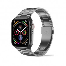 Metal strap WIWU 3-Bead Ultra Thin Steel Band for Apple Watch 42/44/45 mm (Series SE/7/6/5/4/3/2/1) - Black