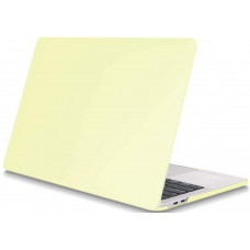 Пластиковый матовый чехол-накладка STR Matte Cream Hard Shell Case for MacBook Air 13 (2018-2020) - Mellow Yellow