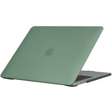 Пластиковый матовый чехол-накладка STR Matte Hard Shell Case for MacBook Pro 13 (2016-2020) - Dark Green