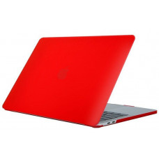 Пластиковый матовый чехол-накладка STR Matte Hard Shell Case for MacBook Pro 13 (2016-2020) - Red