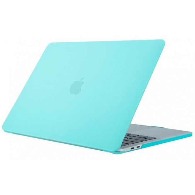 Пластиковый матовый чехол-накладка STR Matte Hard Shell Case for MacBook Pro 13 (2016-2020) - Teal