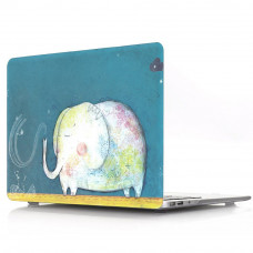 STR Pattern Hard Shell Case for MacBook Air 13 (2018-2020) - Elephant graffiti