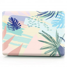 Пластиковый матовый чехол-накладка STR Pattern Hard Shell Case for MacBook Air 13 (2018-2020) - Banan Leaf Graffiti