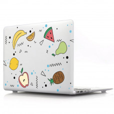 Пластиковый матовый чехол-накладка STR Pattern Hard Shell Case for MacBook Air 13 (2018-2020) - Cartoon Fruit