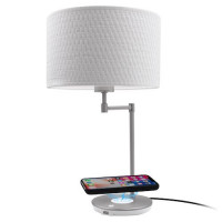 Macally LED table lamp with 10W + USB wireless charging support (LAMPCHARGEQI-E)