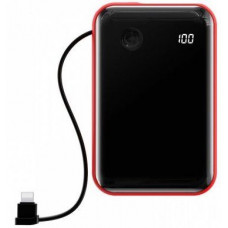 Портативный аккумулятор Baseus Mini S Digital Display 10000mAh 3A (With Lightning Cable) - Black (PPXF-E01)