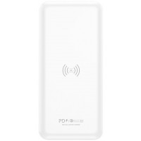 Portable charger with wireless charging FONENG Q16 PowerBank (10000 mAh) - White