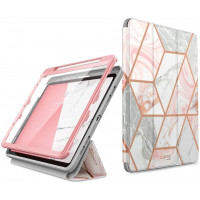 Противоударный чехол-книжка с защитой экрана i-Blason [Cosmo] Full-Body Case for iPad Air 4 10.9 (2020) - Marble