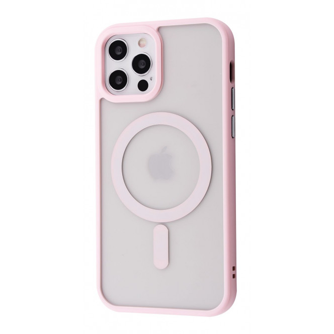 Противоударный чехол с MagSafe STR Magnetic Case iPhone 12/12 Pro (pink)