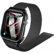 USAMS Milanese Loop with Case for Apple watch 40mm - Black