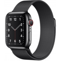 Металлический ремешок STR Milanese Loop Band for Apple Watch 42/44/45 mm (Series SE/7/6/5/4/3/2/1) - Space Black