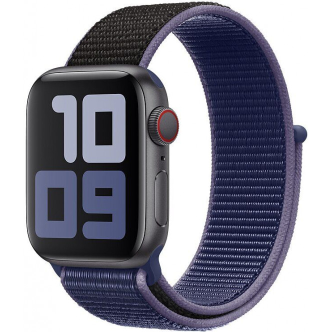 Nylon STR Sport Loop Band for Apple Watch 38/40/41 mm (Series SE/7/6/5/4/3/2/1) - Midnight Blue/Black