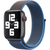 Нейлоновый ремешок STR Sport Loop Band for Apple Watch 38/40/41 mm (Series SE/7/6/5/4/3/2/1) - Surf blue