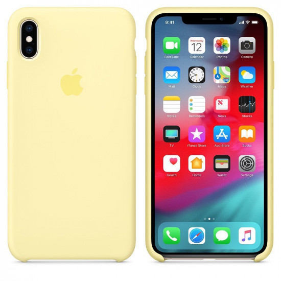 STR Silicone Case (HQ) for iPhone X/Xs - Mellow Yellow