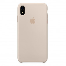 STR Silicone Case (HQ) for iPhone XR - Stone