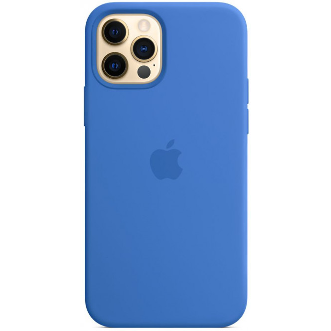 STR Silicone Case (OEM) (with MagSafe) iPhone 12 Pro Max - Capry Blue