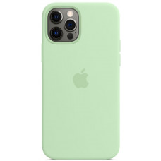 Силиконовый чехол STR Silicone Case (OEM) (c MagSafe) iPhone 12 Pro Max - Pistachio