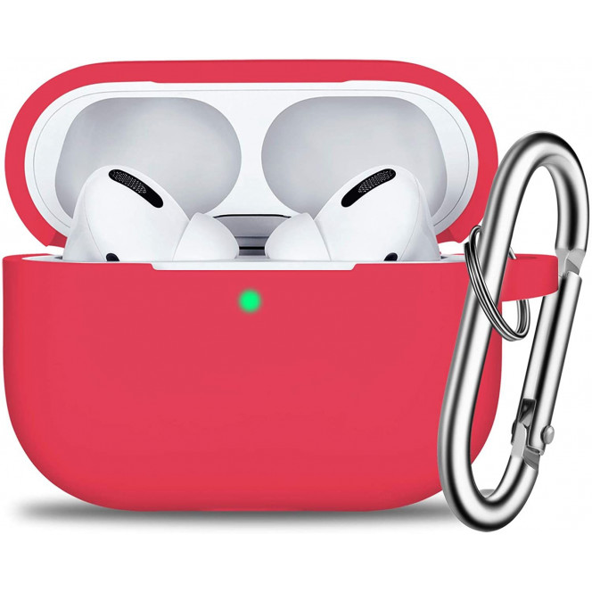 AirPods Pro STR Silicone Case with Carabiner - Red