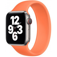 STR Solo Loop Silicone Mono Bracelet for Apple Watch 41/40/38 mm (Series SE/7/6/5/4/3/2/1) (Size M) - Kumquant