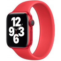 Силиконовый монобраслет STR Solo Loop for Apple Watch 41/40/38 mm (Series SE/7/6/5/4/3/2/1) (Размер M) - PRODUCT (RED)