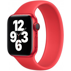 Silicone Mono Bracelet STR Solo Loop for Apple Watch 41/40/38 mm (Series SE/7/6/5/4/3/2/1) (Size M) - PRODUCT (RED)