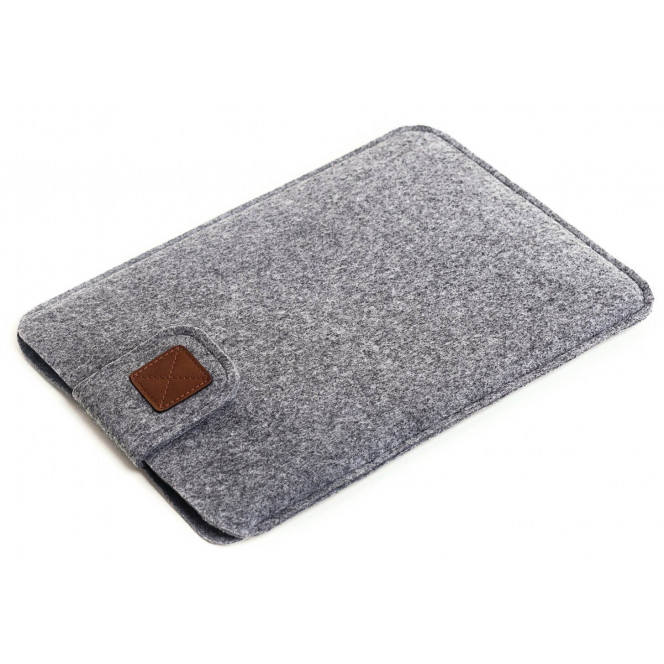 Gmakin Felt Sleeve for MacBook Pro Retina 15 (2012-2015) / Pro 15 (2016-2019) / Pro 16 (2019) / Pro 16 (2021) M1 - Gray (GM55-15)