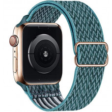 Fabric Strap STR Buckle Solo Loop for Apple Watch 41/40/38 mm (Series SE/7/6/5/4/3/2/1) - Celestial Teel