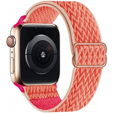 Fabric strap STR Buckle Solo Loop for Apple Watch 41/40/38 mm (Series SE/7/6/5/4/3/2/1) - Coral