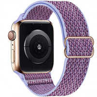 Fabric Strap STR Buckle Solo Loop for Apple Watch 45/44/42 mm (Series SE/7/6/5/4/3/2/1) - Lilac