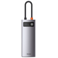 USB-Хаб Baseus Metal Gleam Multifunctional 6-in-1 Type-C - Gray (CAHUB-CW0G)