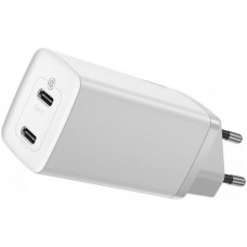 Зарядное устройство Baseus GaN2 Lite Quick Charger 65W (2 Type-C) - White (CCGAN2L-E02)