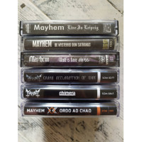 Mayhem лот 6 кассет black metal dark funeral burzum satyricon immortal