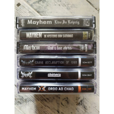 Mayhem лот 6 кассет black metal dark funeral burzum satyricon immortal