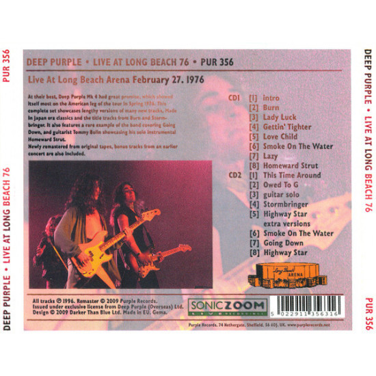 Deep Purple of 1996 - Live At Long Beach 76