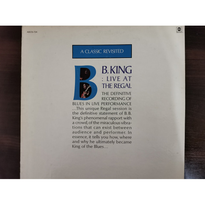 B.B. King ‎ – Live At The Regal