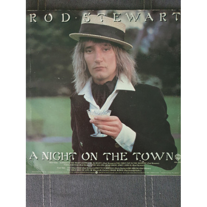 Rod stewart (usa) ex+/ex + (nm-) of A night on the town