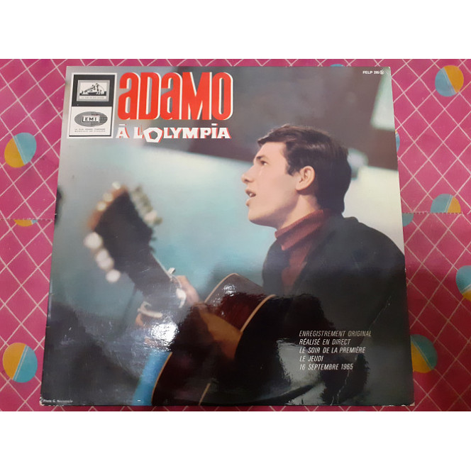 Vinyl record of LP Adamo A Olympia