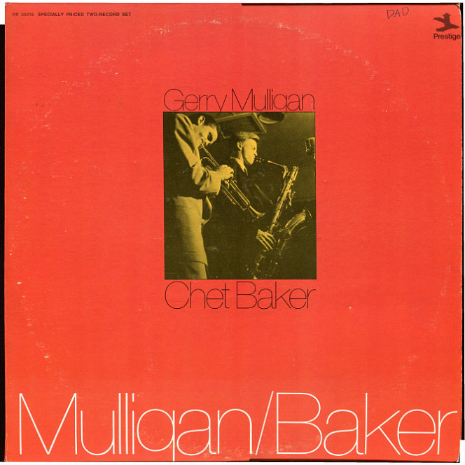 Gerry Mulligan, Chet Baker ‎2LP 1972 Mulligan/Baker (prestige