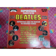 Double vinyl record of LP Superstars Tribute To The Beatles