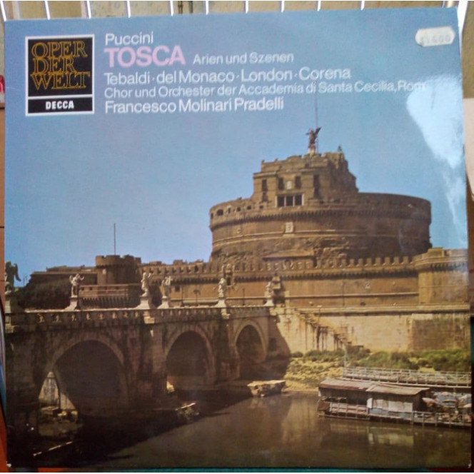 Vinil from Germany! Puccini, Tebaldi, del Monaco, Corena Tosca - Arien Und Szenen 1976