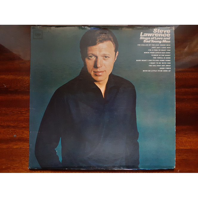 Vinyl record of LP Steve Lawrence – Sings Of Love And Sad Young Men