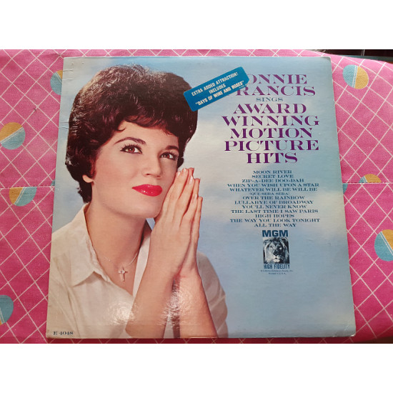 Виниловая пластинка LP Connie Francis – Sings Award Winning Motion Picture Hits