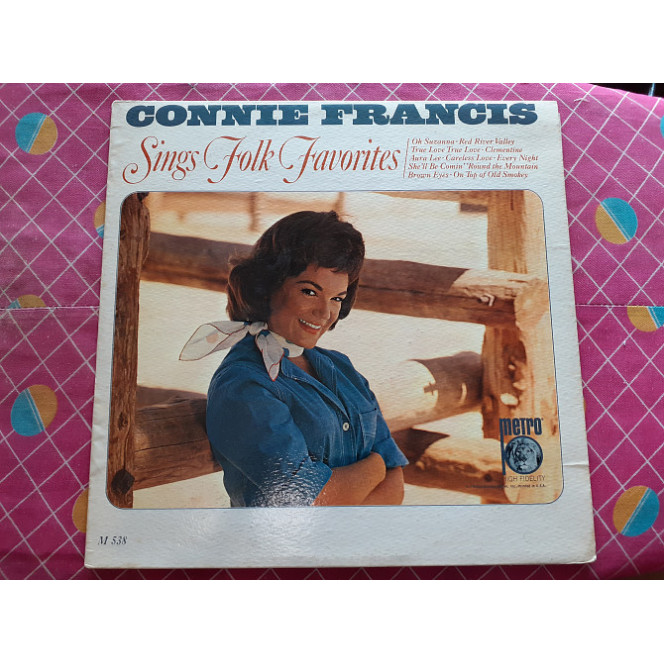 Vinyl record of LP Connie Francis – Sings Folk Favorites