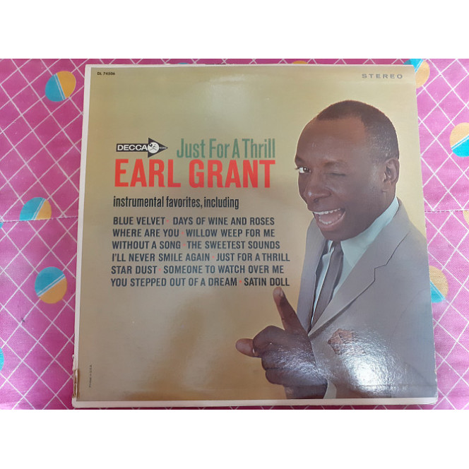 Vinyl record of LP Earl Grant – Just For A Thrill