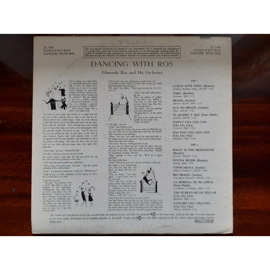 Vinyl record of LP Edmundo Ros And His Orchestra * – Dancing With Ros